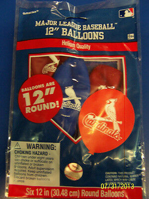 St. Louis Cardinals MLB Baseball Sports Party Decoration Latex Balloons