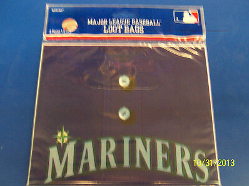Seattle Mariners MLB Baseball Sports Party Favor Sacks Loot Bags