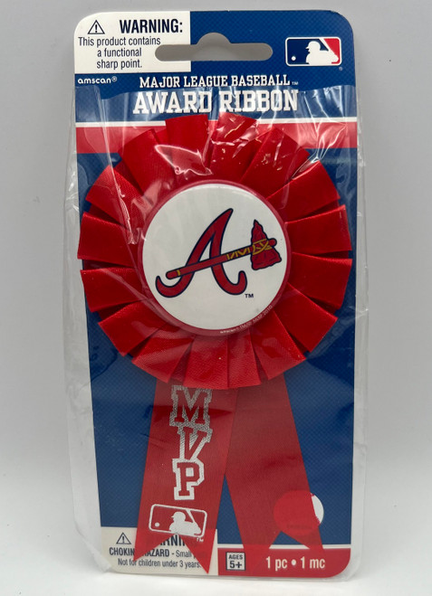 Atlanta Braves MLB Pro Baseball Sports Banquet Party Favor Pin Award Ribbon