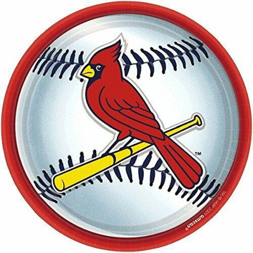 St Louis Cardinals MLB Major League Baseball Sports Party 9" Paper Dinner Plates