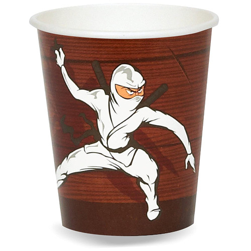 Ninja Warrior Martial Arts Fighter Kids Boys Birthday Party 9 oz. Paper Cups
