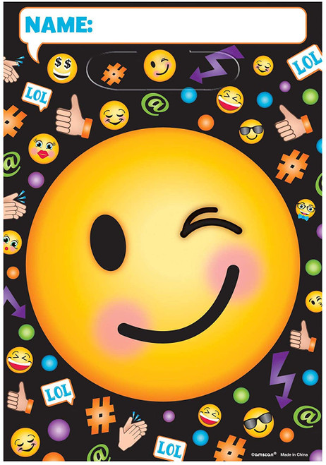 LOL Emoji Emoticons Cute Kids Birthday Party Favor Sacks Loot Bags