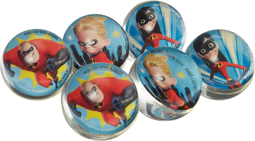 Incredibles 2 Disney Pixar Movie Kids Birthday Party Favor Toy Bounce Balls