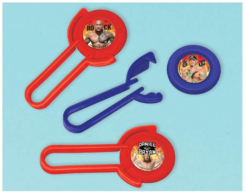 WWE World Wrestling Entertainment Kids Birthday Party Favor Toy Disc Shooters