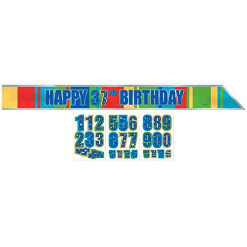 Year to Celebrate Stripe Over the Hill Birthday Party Favor Add-an-Age Sash