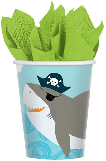 Ahoy Sea Life Ocean Animals Tropical Cute Kids Birthday Party 9 oz. Paper Cups