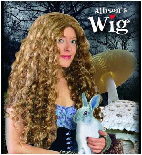 Allison Wig Alice Wonderland Curls Fancy Dress Halloween Adult Costume Accessory