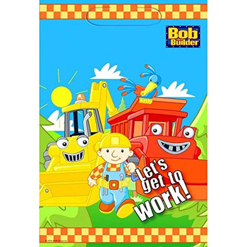 Bob the Builder Construction Worker Birthday Party Favor Treat Sacks Loot Bags