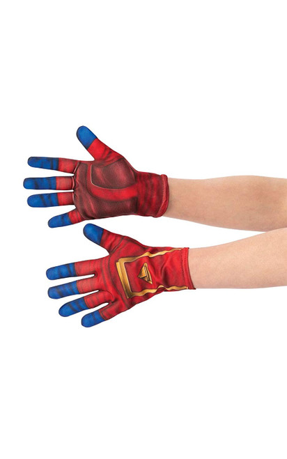 Captain Marvel Gloves Superhero Fancy Dress Up Halloween Child Costume Accessory