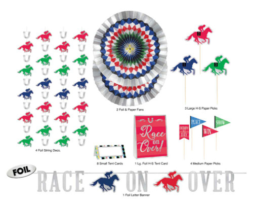 Derby Day Horse Race Kentucky Sports Racing Theme Party Bar Decorating Kit