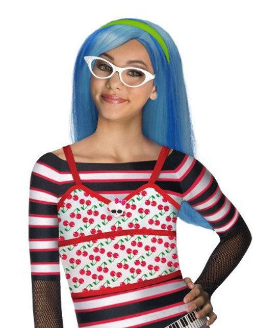 Ghoulia Yelps Wig Monster High Fancy Dress Up Halloween Child Costume Accessory