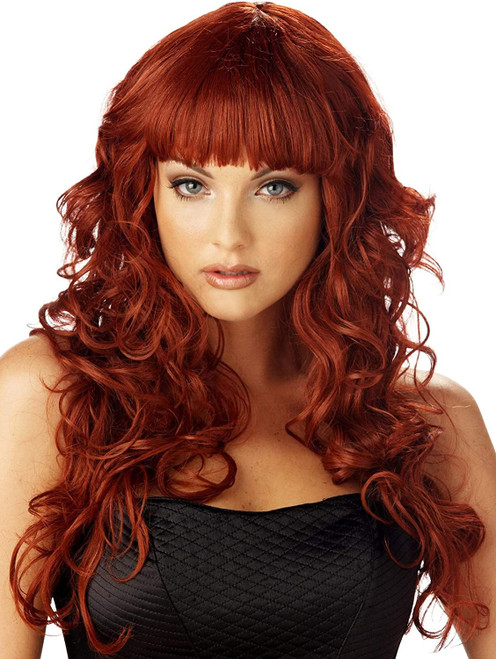 Impulse Wig Long Red Bangs Sexy Fancy Dress Up Halloween Adult Costume Accessory