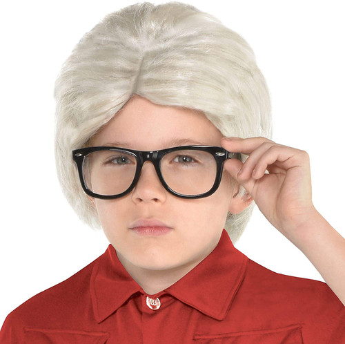 Pops Wig Old Man Gramps Grandpa Fancy Dress Halloween Child Costume Accessory