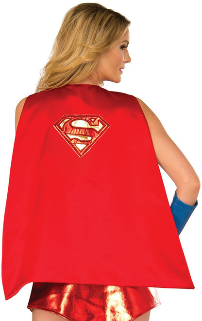 Supergirl Cape DC Comics Superhero Fancy Dress Halloween Adult Costume Accessory