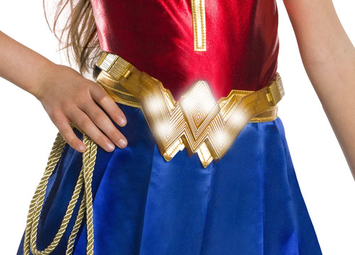 Wonder Woman Light Belt DC Comics Fancy Dress Halloween Child Costume Accessory