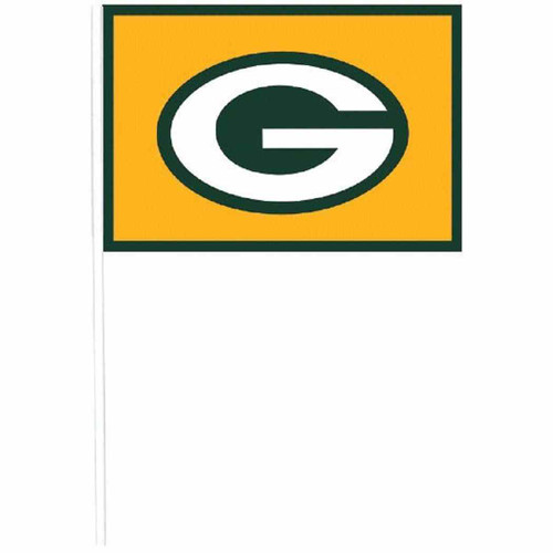 Green Bay Packers NFL Football Sports Party Favor Plastic Flags