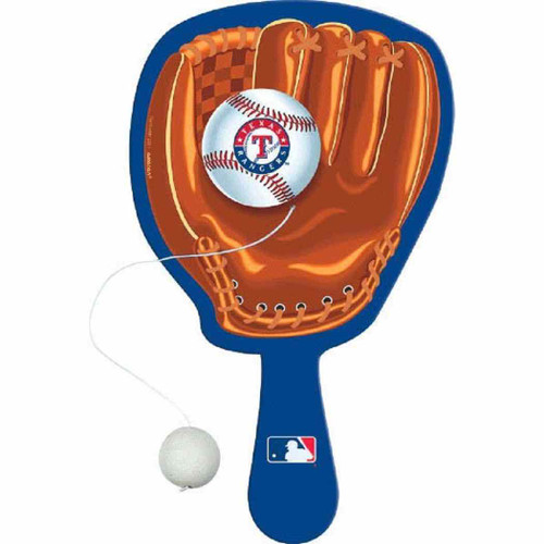 Texas Rangers MLB Sports Party Favor Paddle Balls