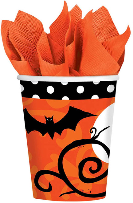 Frightfully Fancy Haunted House Carnival Halloween Party 9 oz. Paper Cups