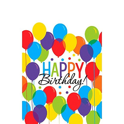 Balloon Bash Adult Kids Office Happy Birthday Party Decoration Tablecover