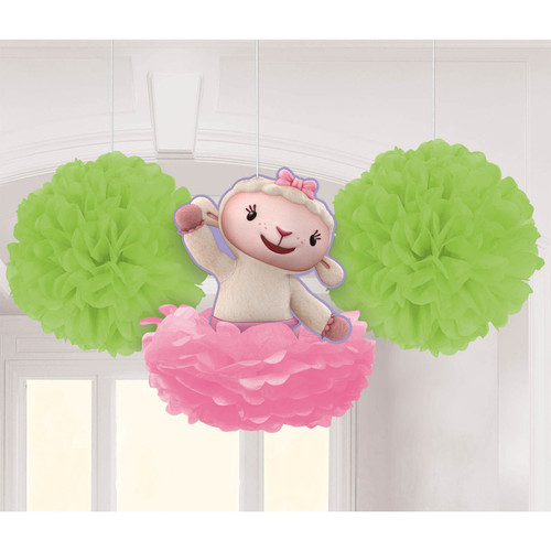 Doc McStuffins Disney Cartoon Doctor Birthday Party Hanging Fluffy Decorations