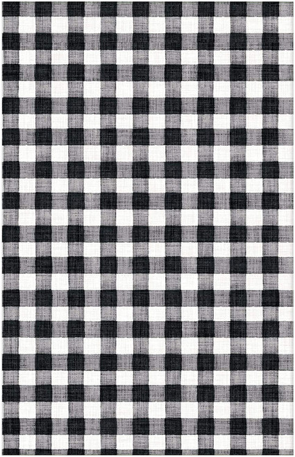 Harvest Market Black White Check Thanksgiving Party Decoration Paper Tablecover