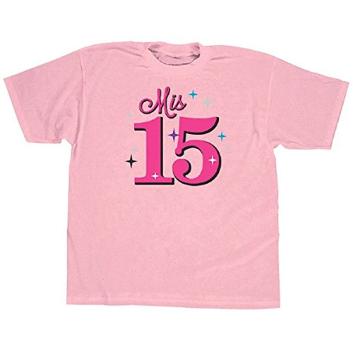 Mis Quince Anos Pink Black Modern 15th Birthday Party Favor Autograph T-Shirt