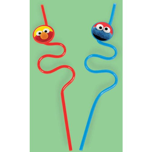 Sesame Street Birthday Party Favor 2 ct. Krazy Straws