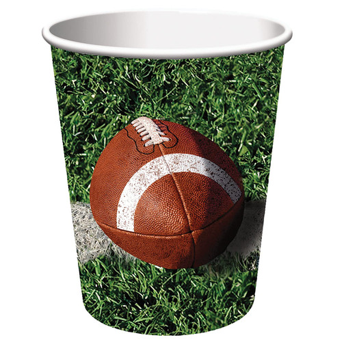 Tailgate Rush Game Day Super Bowl Football Sports Theme Party 9 oz. Paper Cups