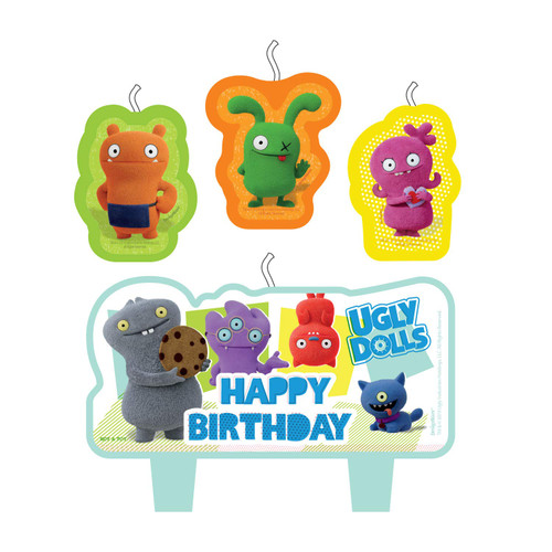 UglyDolls Movie Ugly Doll Kids Birthday Party Decoration Molded Cake Candles