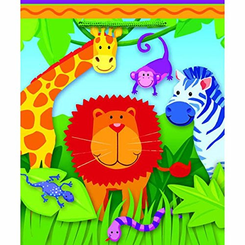 Wild Kingdom Jungle Safari Animals Kids Birthday Party Cub Medium Gift Bag