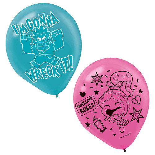 Wreck It Ralph 2 Movie Breaks Internet Birthday Party Decoration Latex Balloons