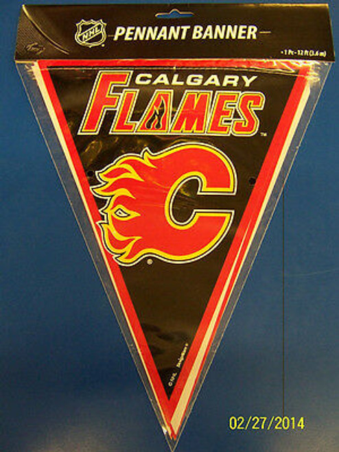 Calgary Flames NHL Hockey Sports Banquet Party Decoration Pennant Flag Banner