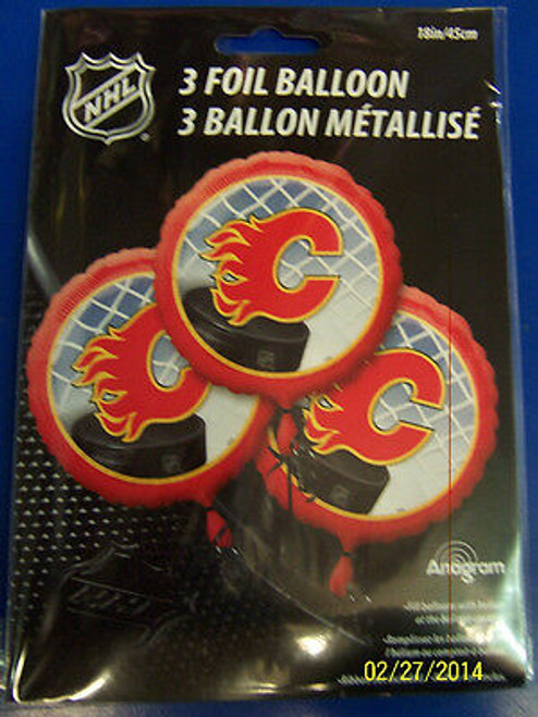 Calgary Flames NHL Pro Hockey Sports Banquet Party Decoration Mylar Balloons