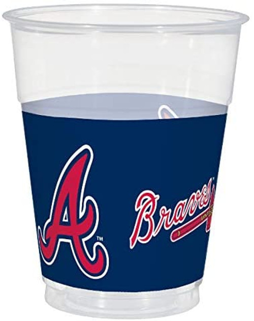 Atlanta Braves MLB Major League Baseball Sports Party 16 oz. Plastic Cups