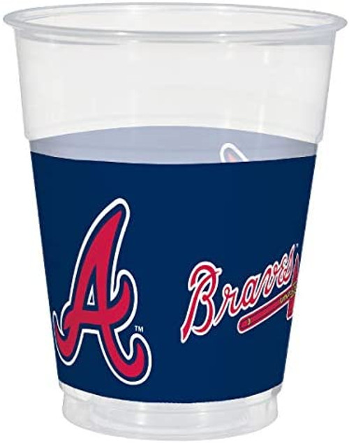 Atlanta Braves MLB Major League Baseball Sports Party 16 oz. Plastic Cups