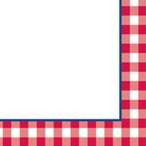 Gingham Fun BBQ Cookout Picnic Summer Theme Party Paper Beverage Napkins