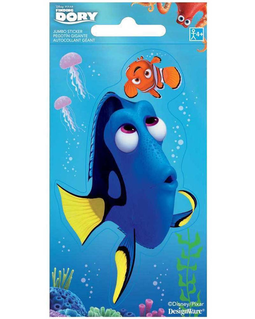Finding Dory Nemo Disney Pixar Movie Kids Birthday Party Favor Jumbo Sticker