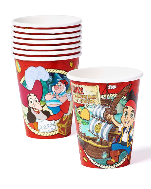 Jake and the Never Land Pirates Disney Kids Birthday Party 9 oz. Paper Cups