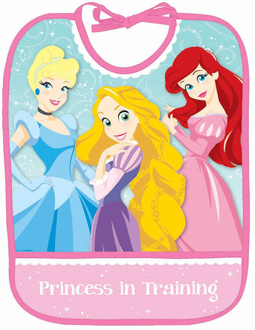 Disney Princess Cartoon Cute Kids First 1st Birthday Party Favor Plastic Bib