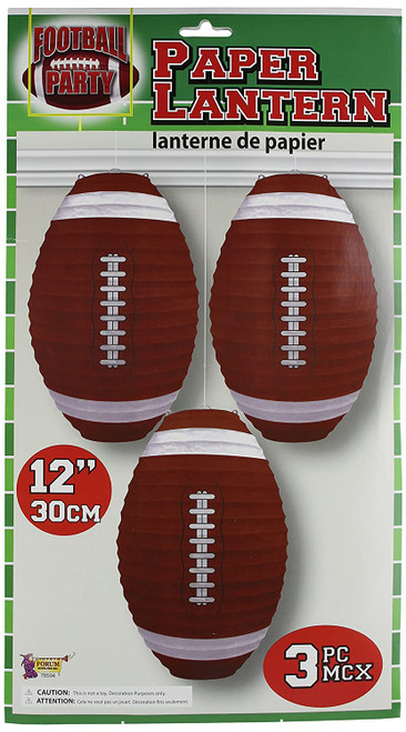 Football Sports Super Bowl Watch College Theme Party Decoration Paper Lanterns