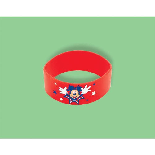 Mickey Mouse Clubhouse Disney Cute Kids Birthday Party Favor Rubber Bracelet
