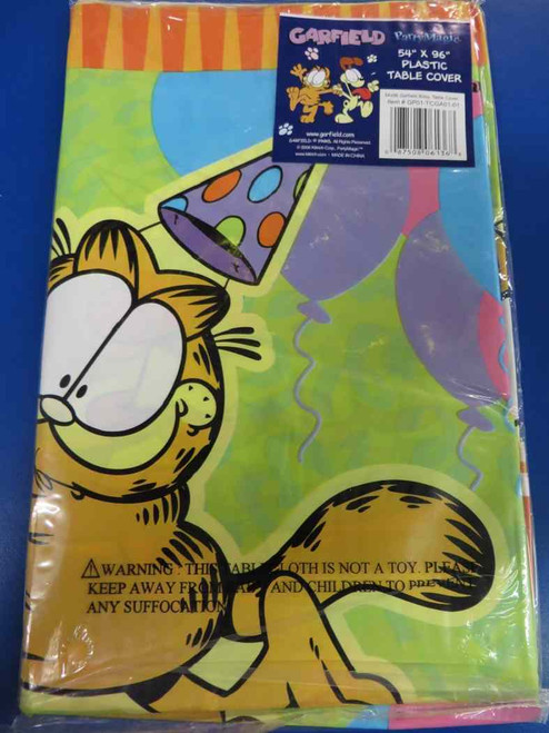 Garfield Birthday Party Rare Retro Cartoon Cat Decoration Plastic Tablecover