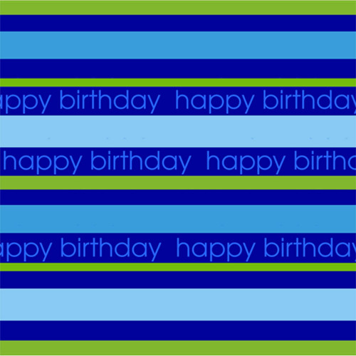 Birthday Blue Modern Adult Kids Birthday Party Paper Beverage Napkins