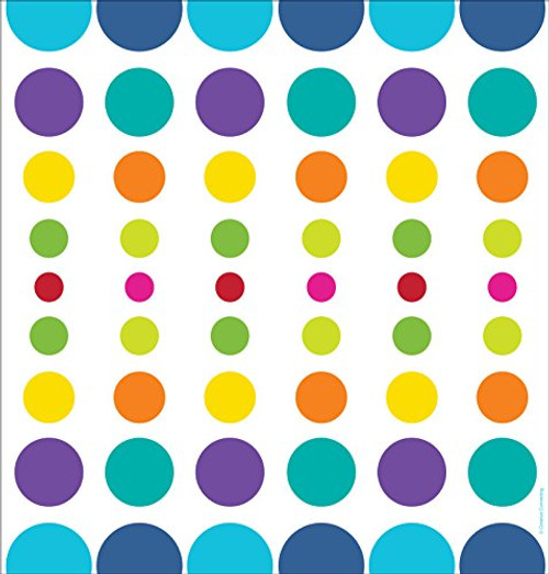 Birthday Pop Modern Polka Dots Bright Adult Party Decoration Plastic Tablecover