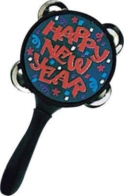 New Year's Eve Happy Year Holiday Party Favor Toy Plastic Tambourine