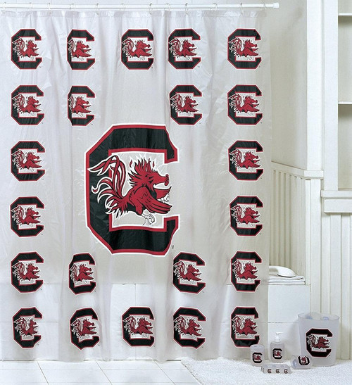 South Carolina Gamecocks NCAA College Sports Gift Decoration 7 pc. Bathroom Set