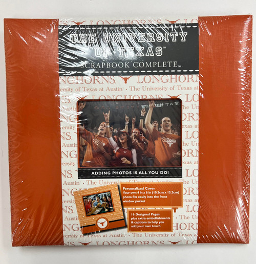 Texas Longhorns NCAA College University School Gift Deluxe Scrapbook Complete