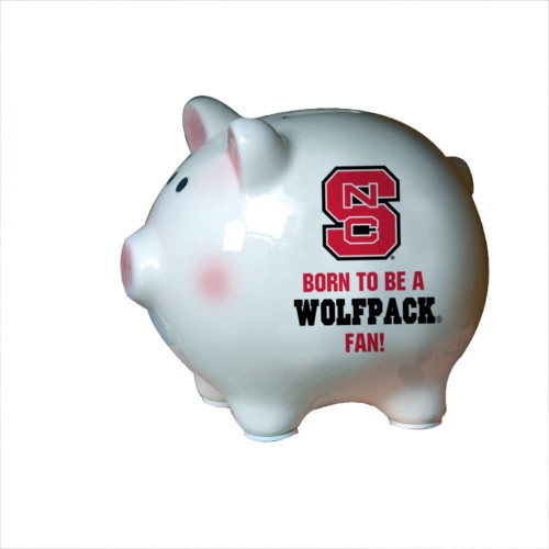 NC State Wolfpack NCAA College Gift Rare Collectible Born to Be Piggy Bank