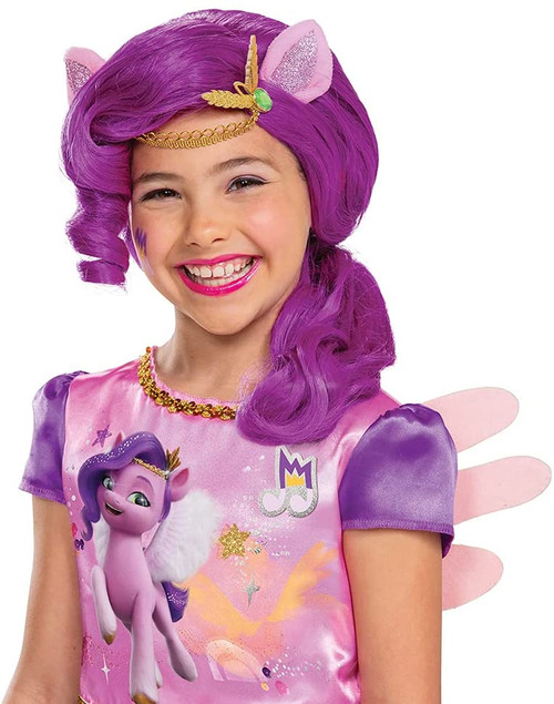 Pipp Petals Wig My Little Pony Fancy Dress Up Halloween Child Costume Accessory