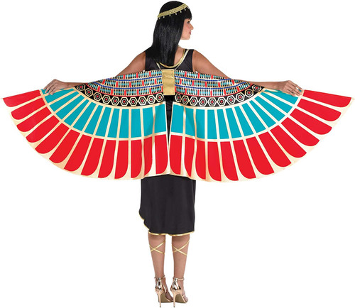 Egyptian Wings Queen Cleopatra Fancy Dress Up Halloween Adult Costume Accessory